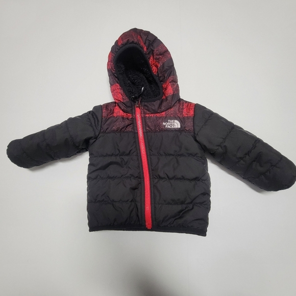 The north face Reversible hooded Fleece puffer jacket Infant 3-6 M. - Picture 3 of 10